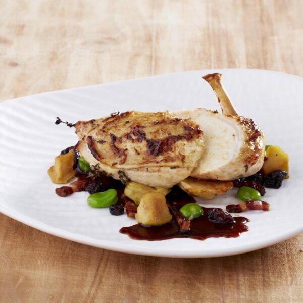 Chicken with Speck and Raisins - 4