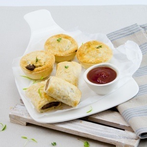 Classic Pies + Sausage Rolls