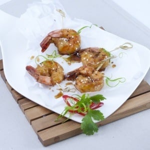 Ginger + Soy Prawns