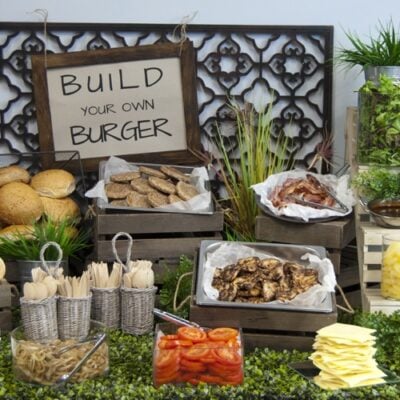 Build your own burger bar