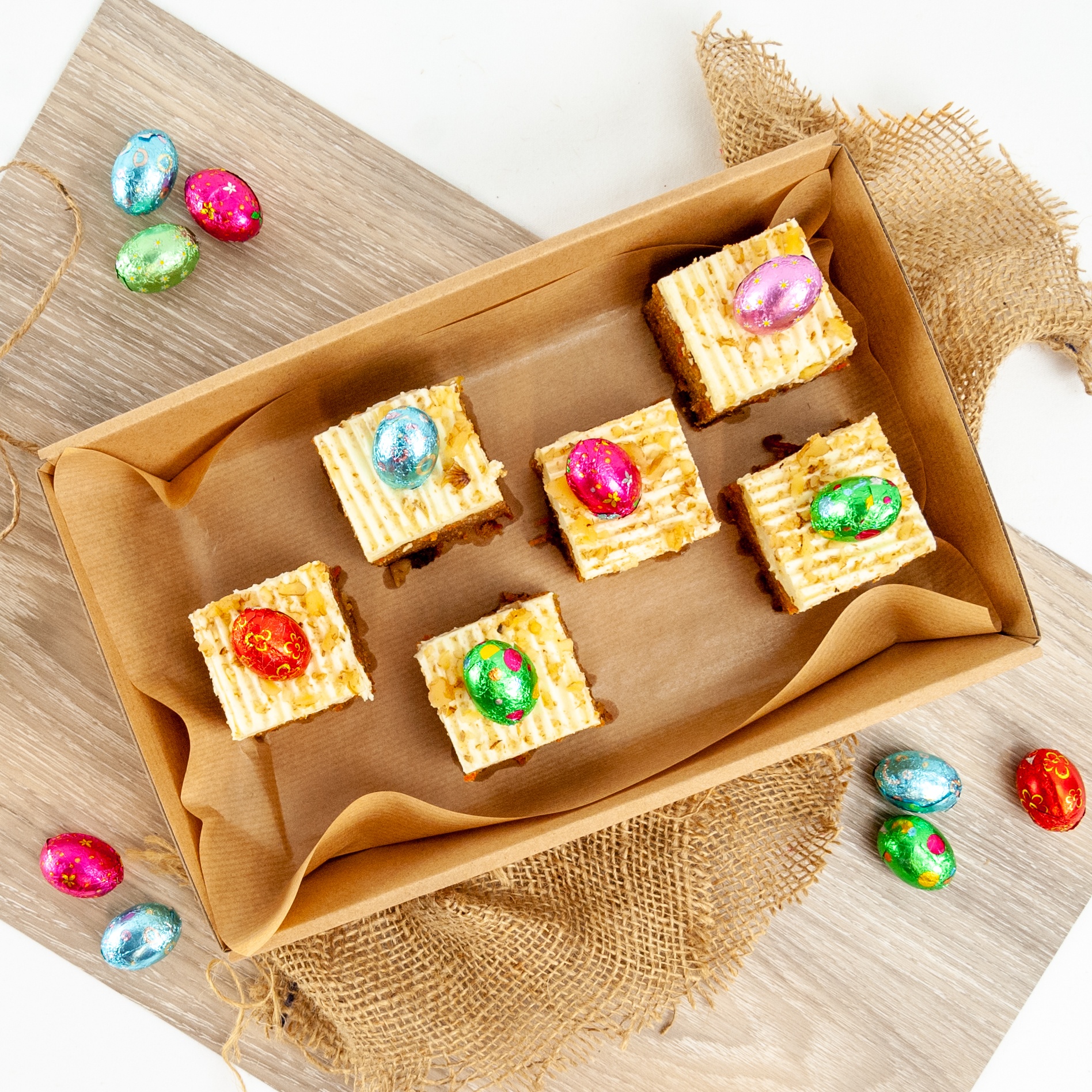 Carrot cake Sq Egg-stra Tasty Carrot Cake