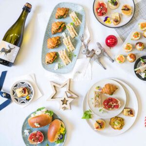 Christmas Cocktail Party options including canapes and beverages