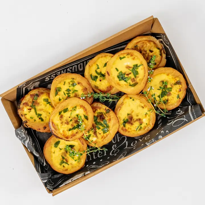 Caramalised onion, silverbeet & Persian feta tart