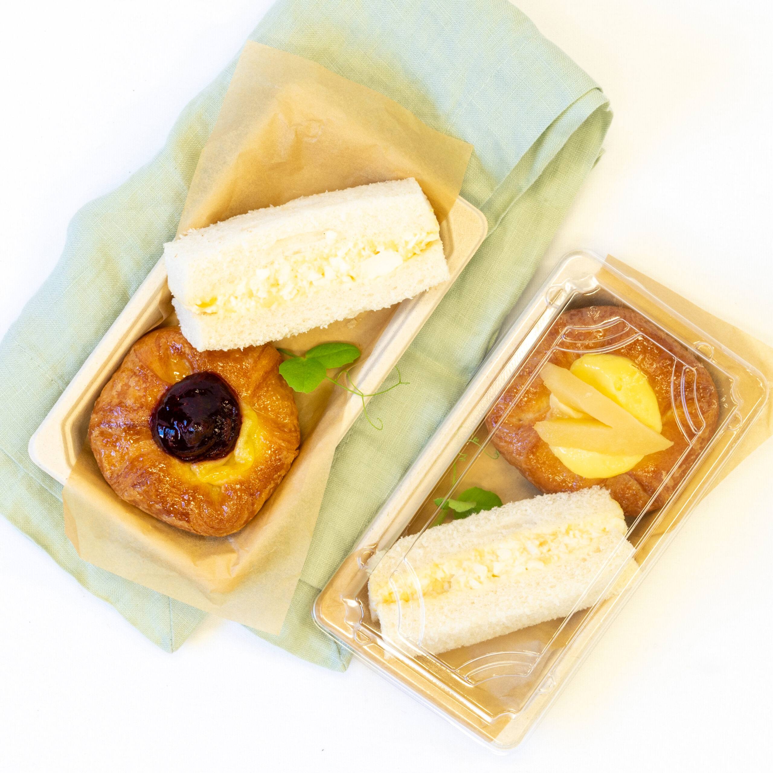 Duo pack K – Egg finger sandwich + Danish pastry