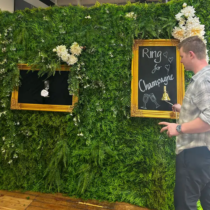 Champagne Flower Wall