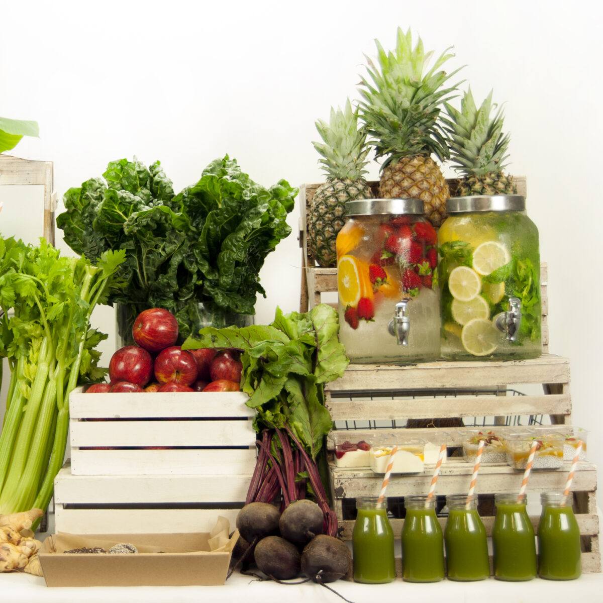 Infused Water & Juice bar Flavours Catering + Events