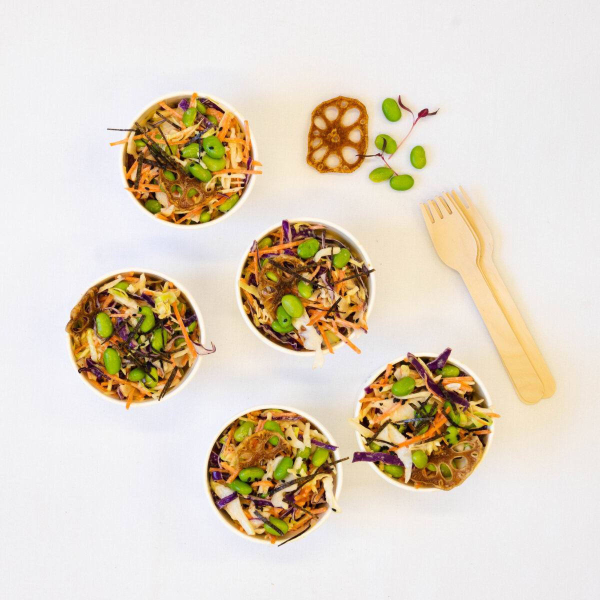 Nutrient rich Japanese slaw, edamame, seaweed, roasted sesame & miso