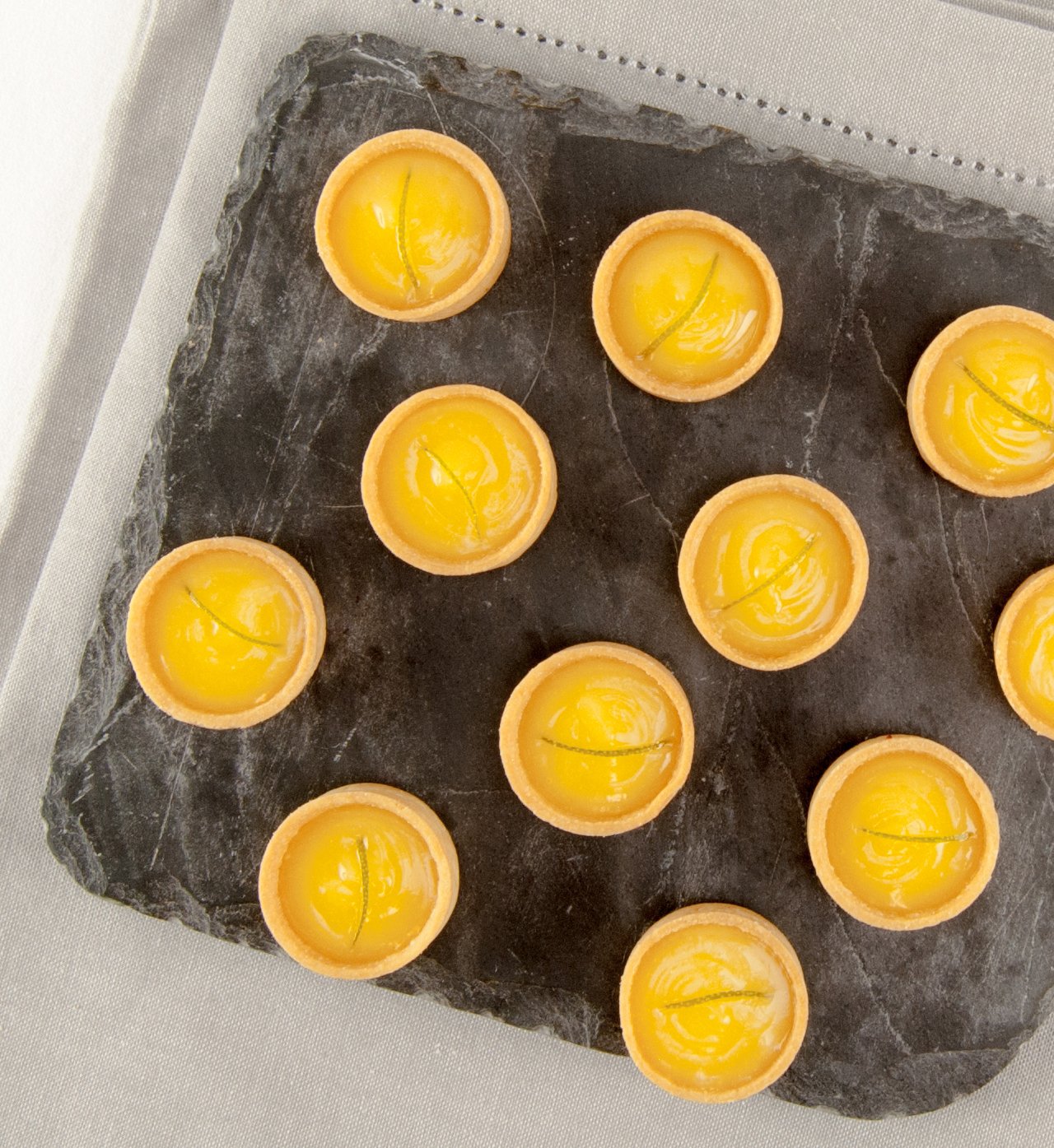 Petite lemon curd tarts