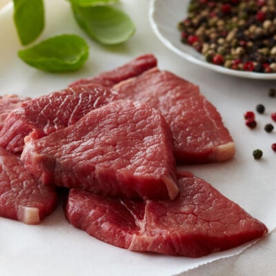 Herb marinated minute steak