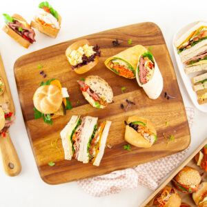 Sandwiches are a popular lunch catering staple