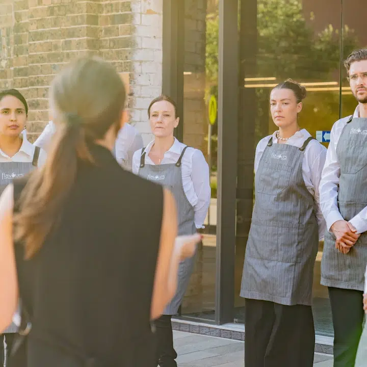 Senior event waiter