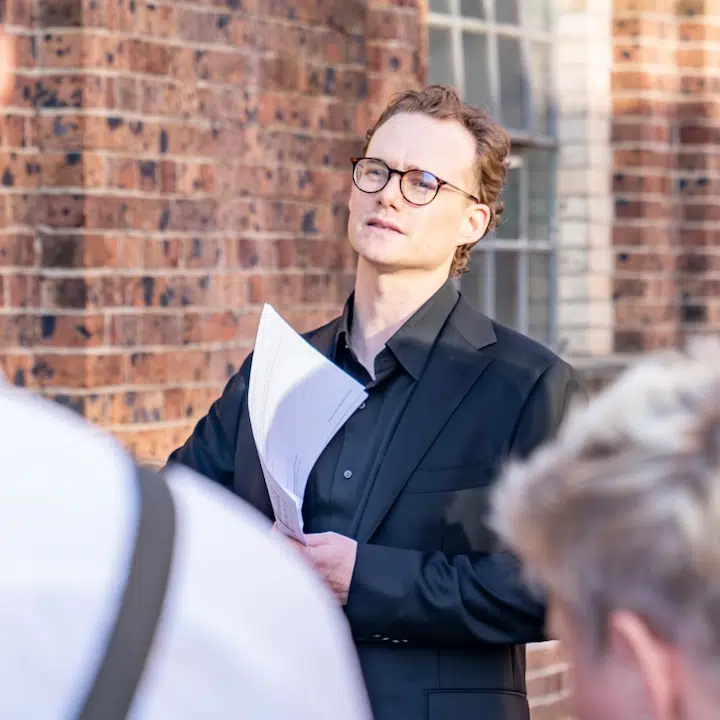 Senior event waiter
