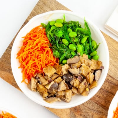 Shiitake mushroom poke bowls Sq