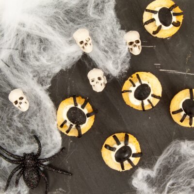 Halloween Theme Spider Toasts