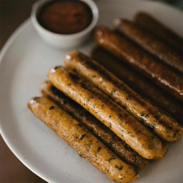 Vegan sausages thumbnail