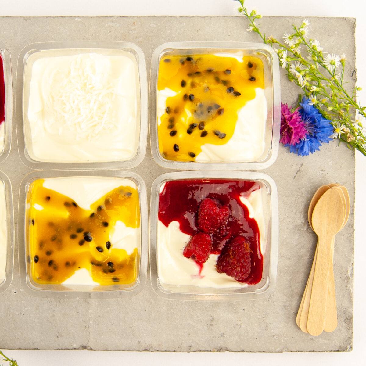 Yoghurt cups Flavours Catering + Events