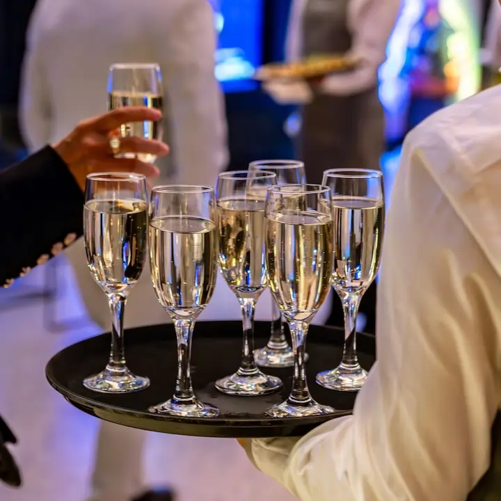 champagne glasses hire sydney