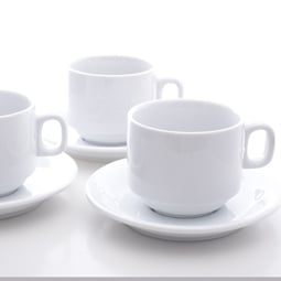 Stackable Cup and saucer set