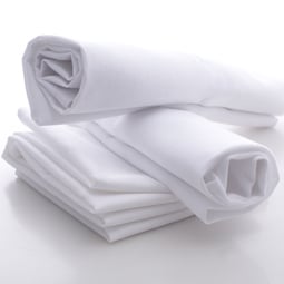 White linen napkin