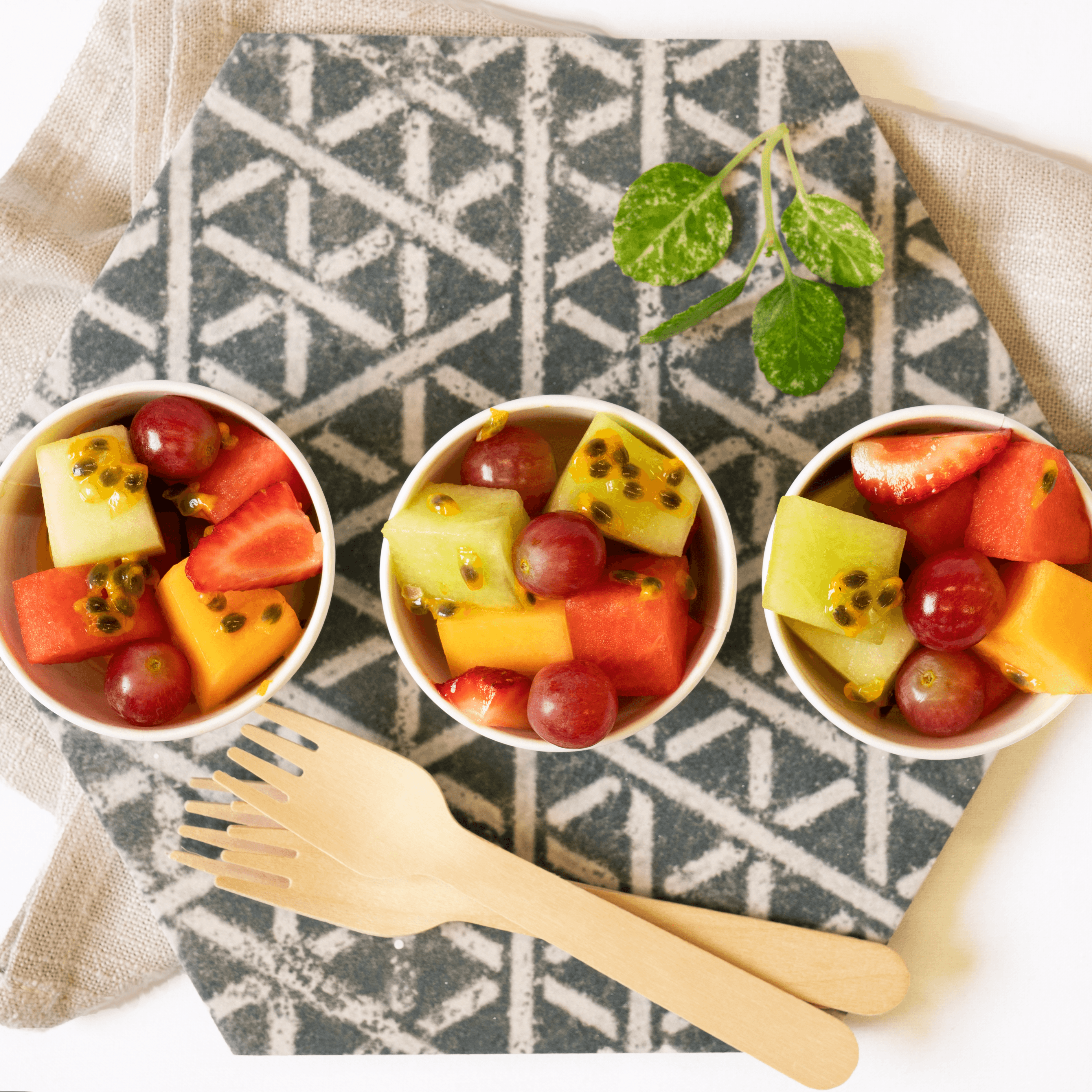 Vegan fruit cups