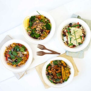 Nourish salad bowls offer a more intersting lunch catering alternative