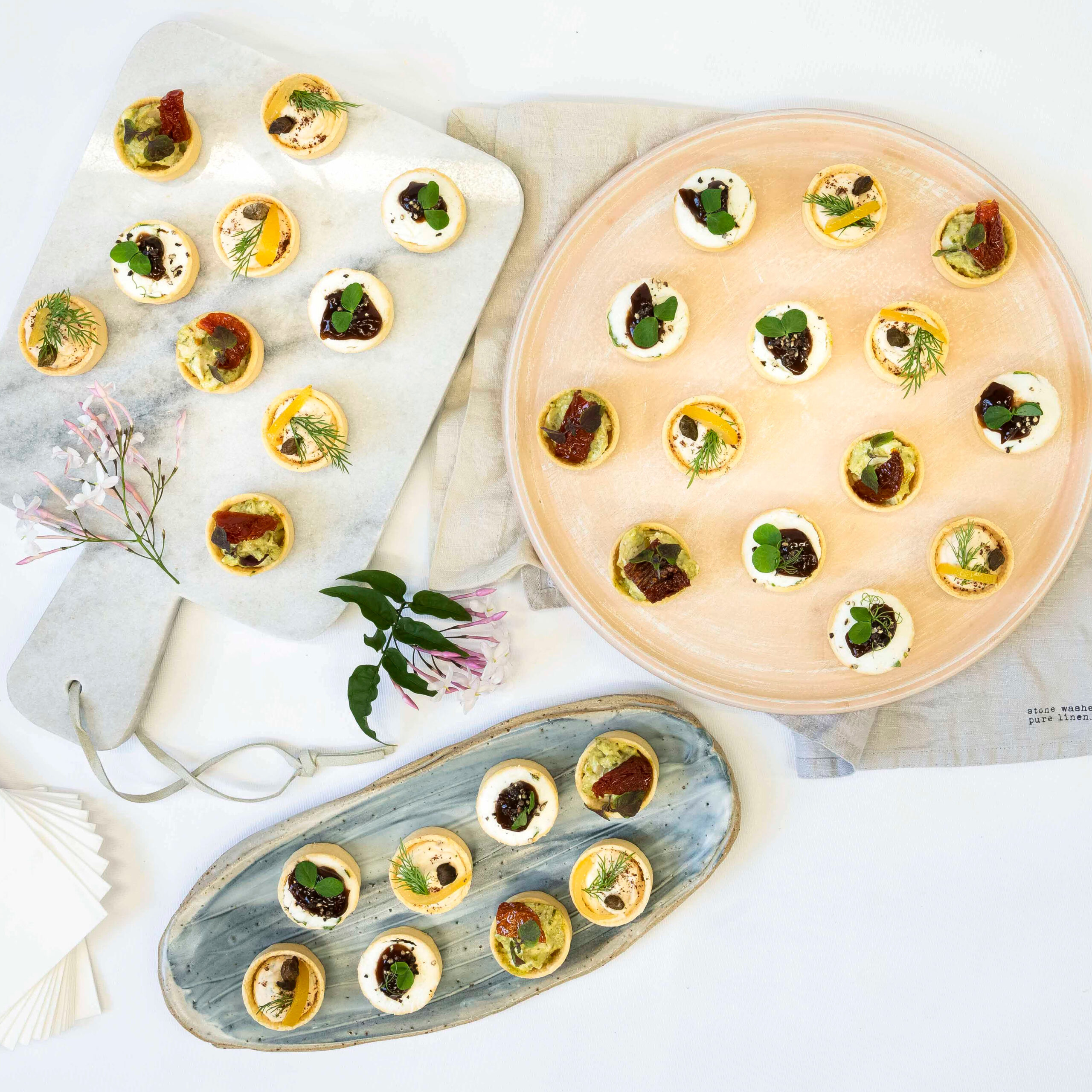 Petite savoury tarts