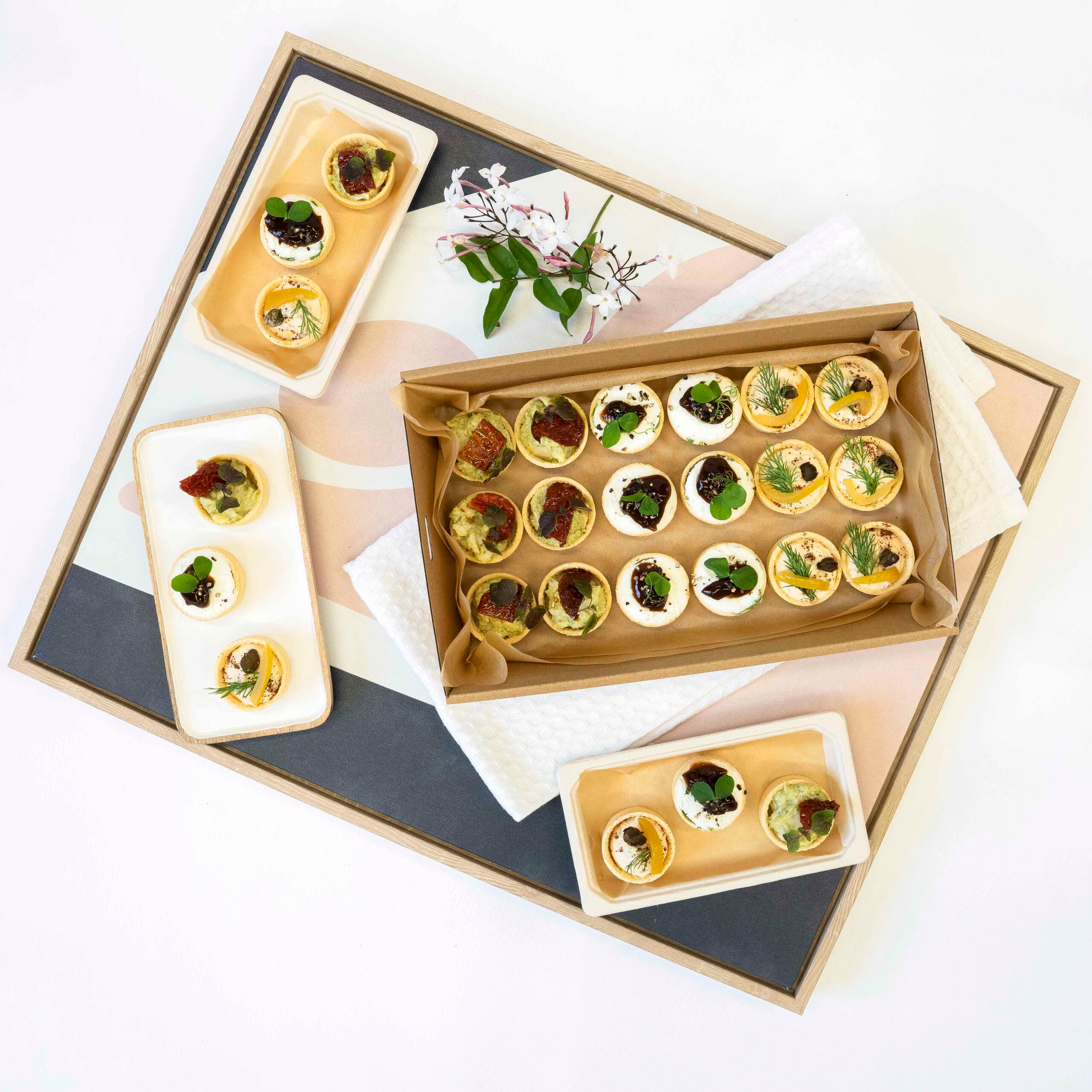 Petite savoury tarts