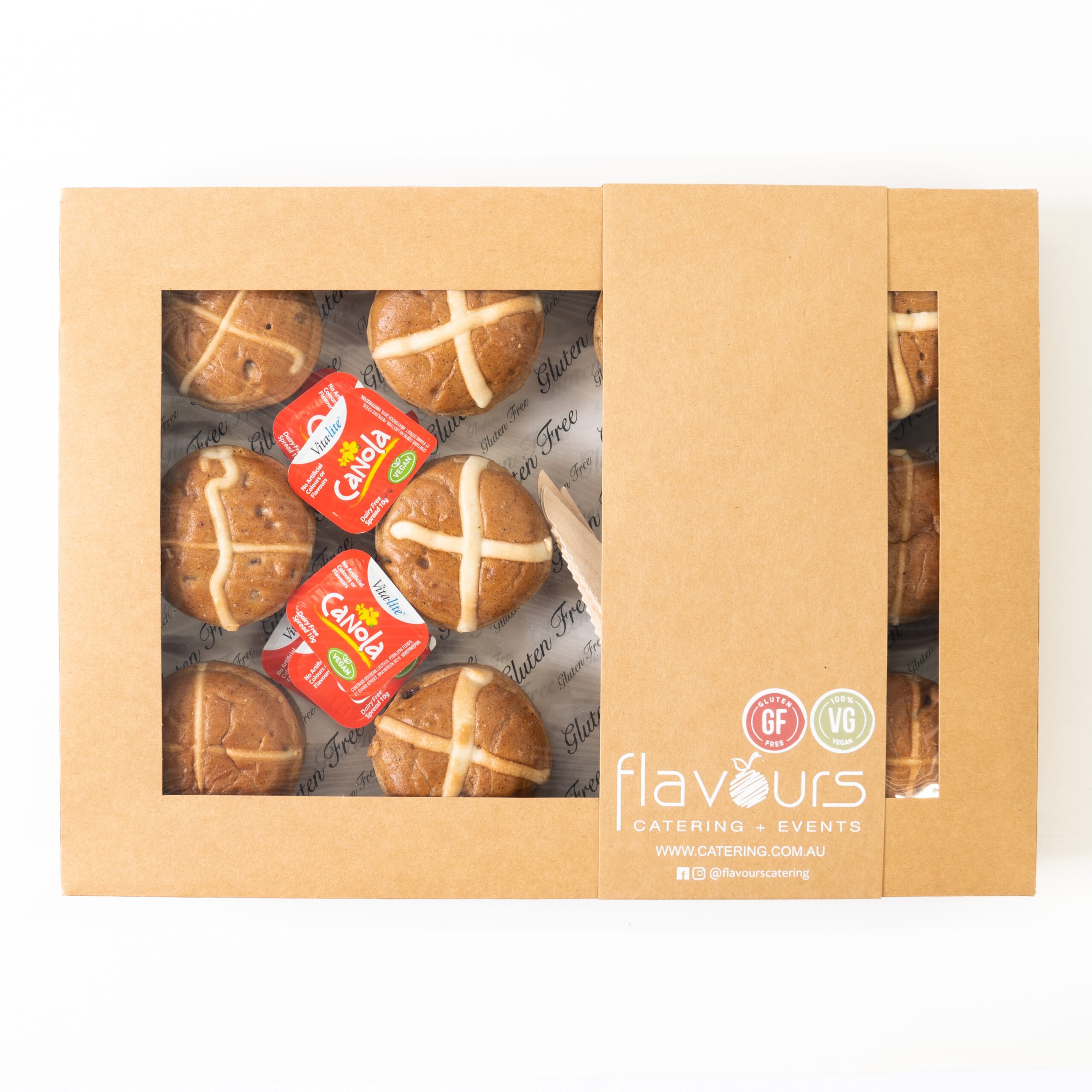 Gluten Free, Dairy Free & Vegan Hot Cross Buns – Dozen