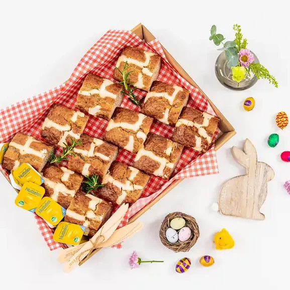 banana bread hot cross bun