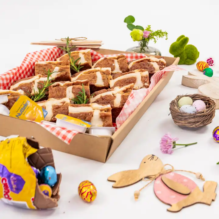 vegan hot cross buns