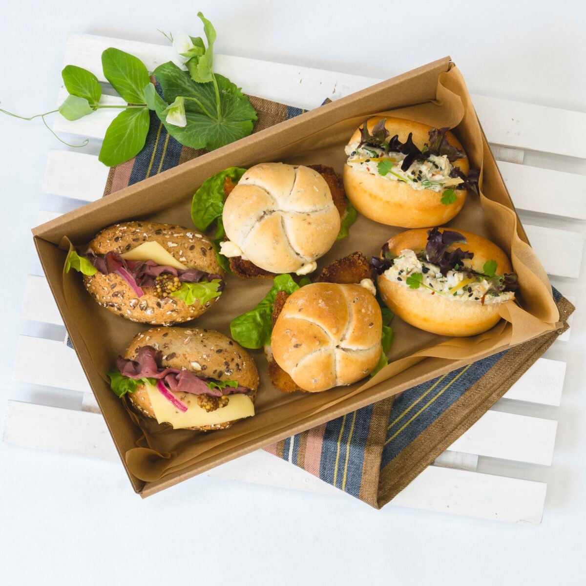 Mini farmhouse rolls Flavours Catering + Events