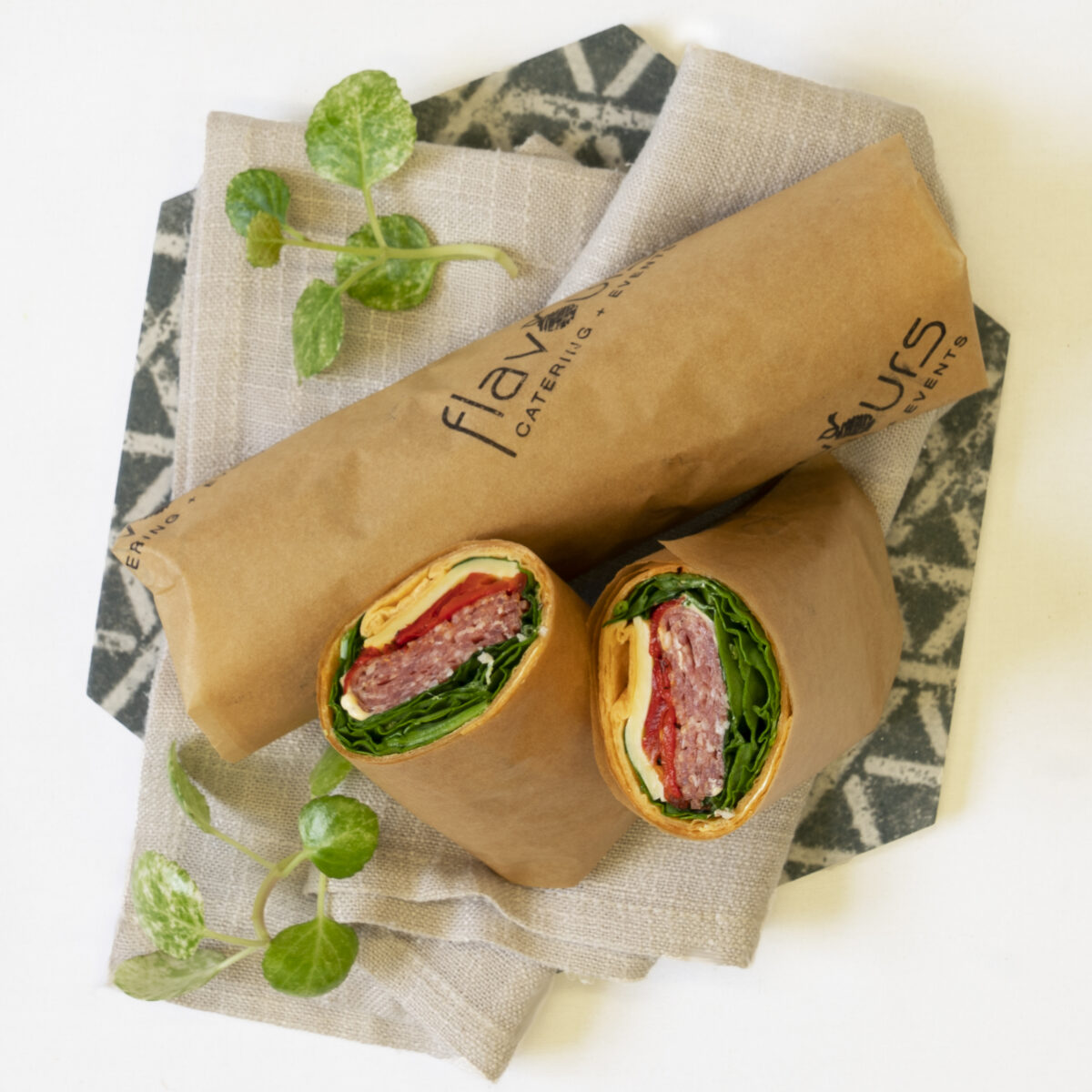 Wellbeing wrap Flavours Catering + Events