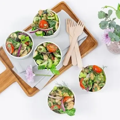 Chefs assortment of salad bowls