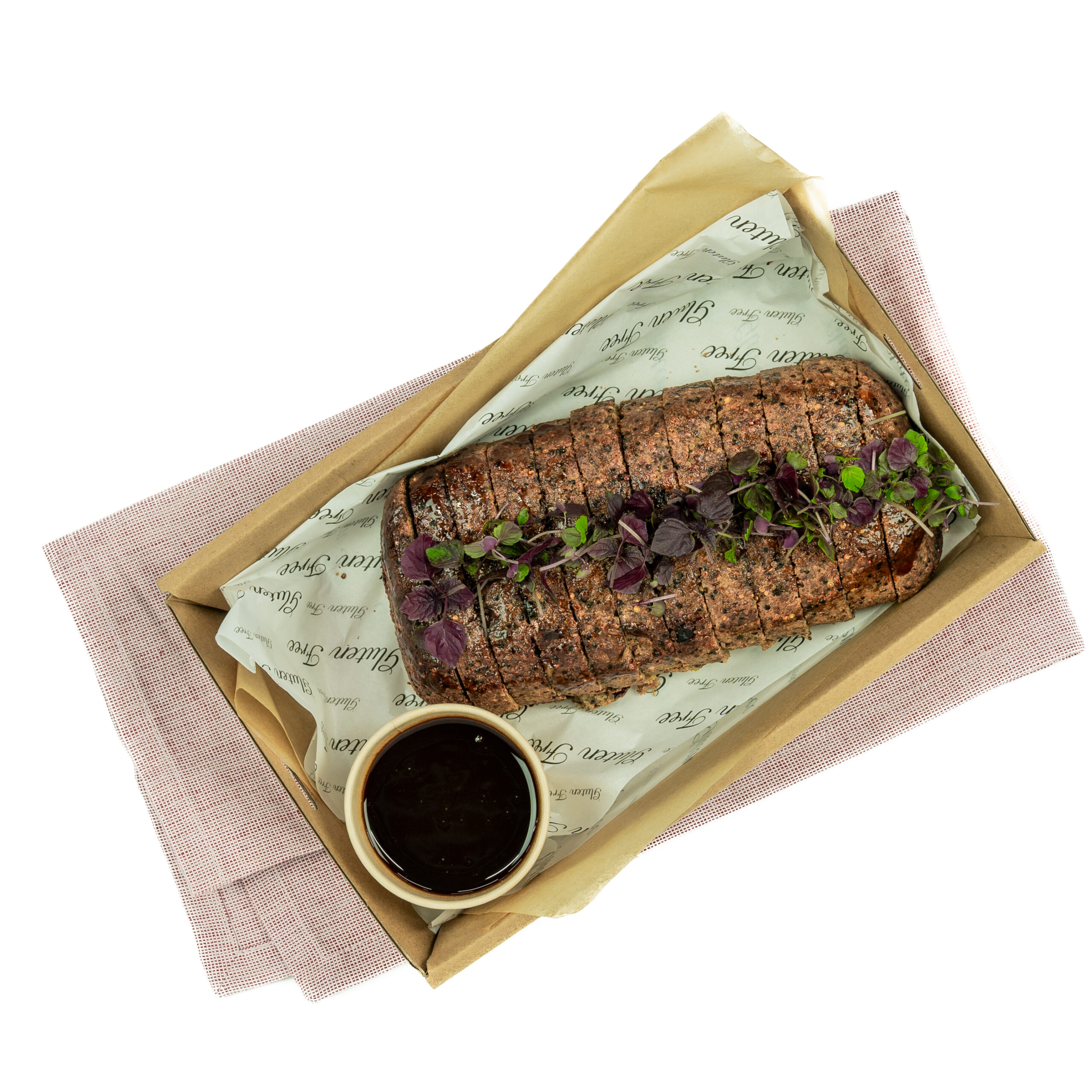 Glazed quinoa, mushroom, cranberry & walnut loaf
