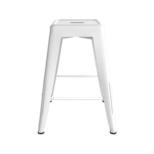 White Metal Stools