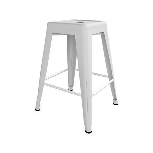 White Metal Stools