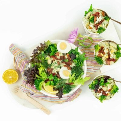 Creamy chat potatoes Salad - Individual meal-in-one