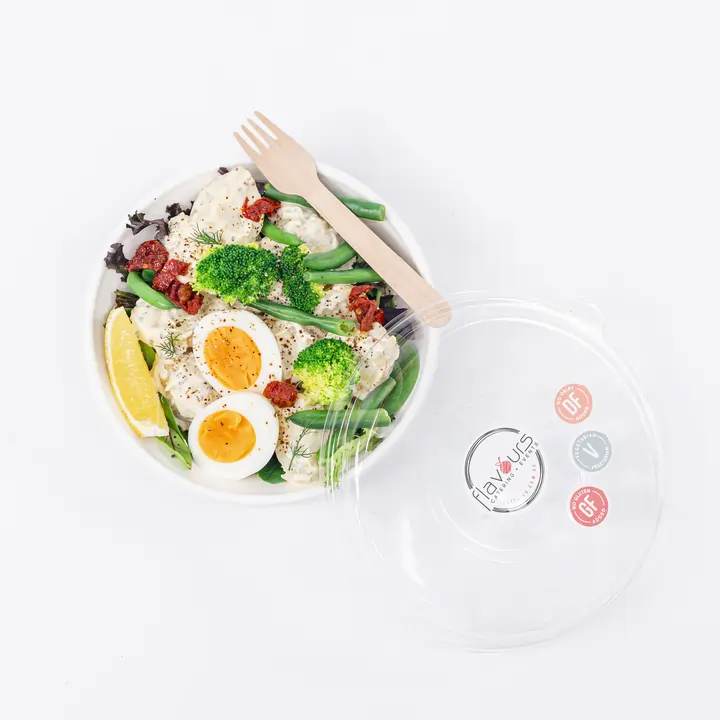 Creamy chat potato salad