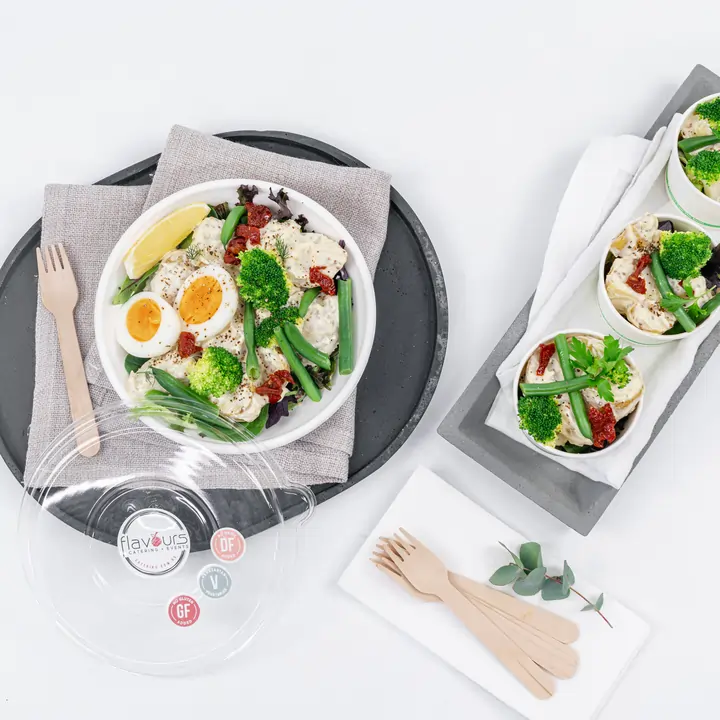 Creamy chat potato salad