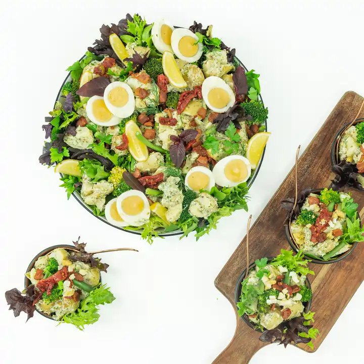 Creamy chat potatoes