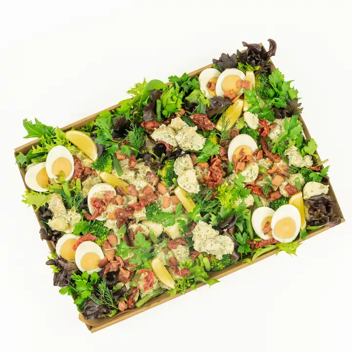 Creamy chat potatoes