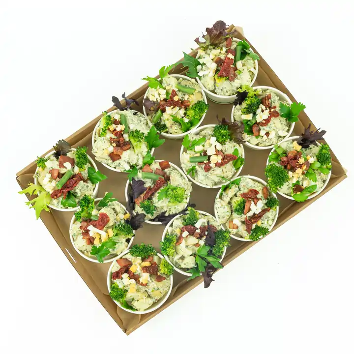 Creamy chat potatoes