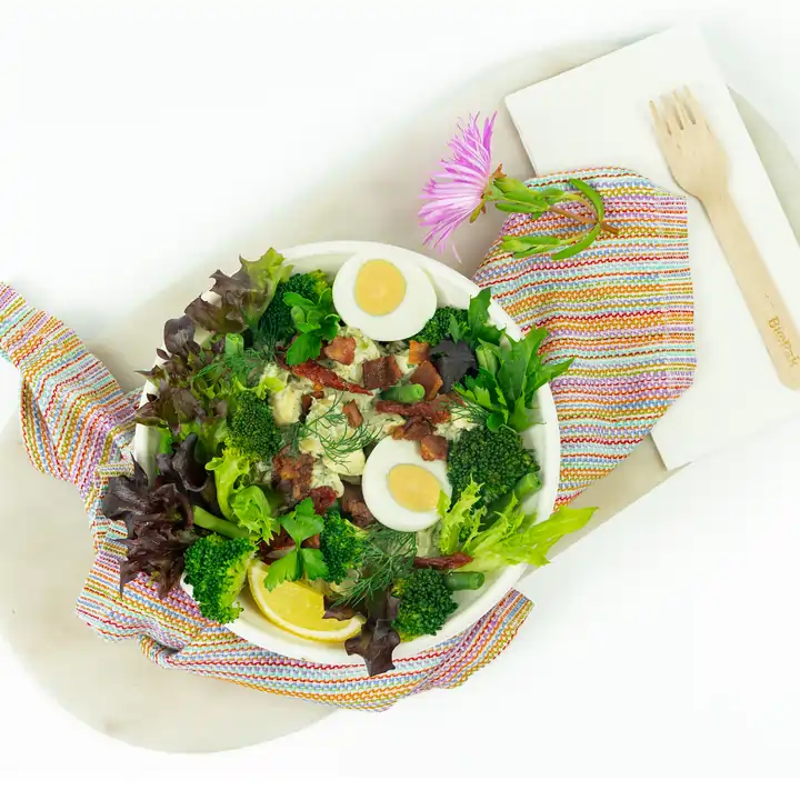 Creamy chat potatoes