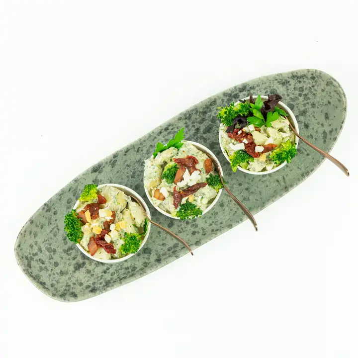 Creamy chat potatoes