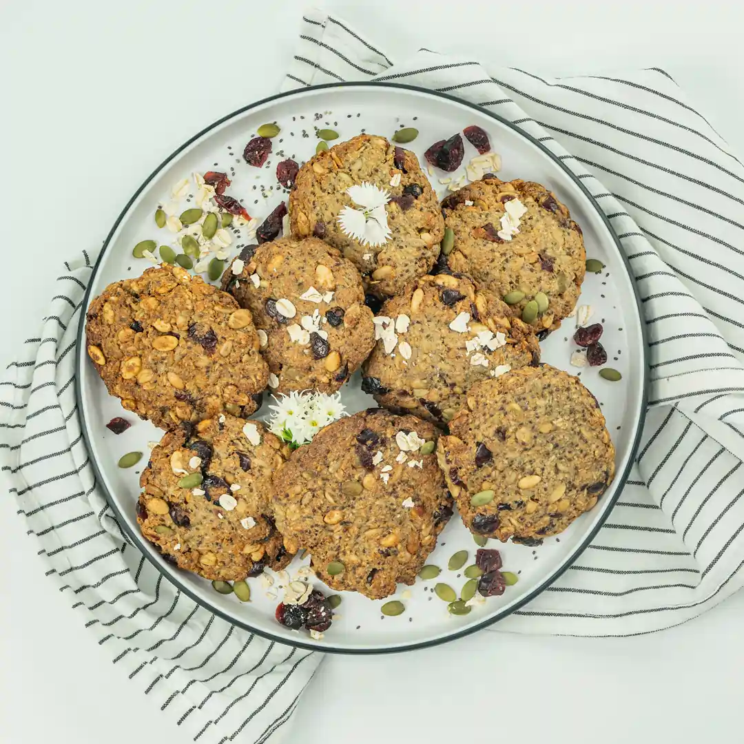 Chia & cranberry breakfast cookie Chia & cranberry breakfast cookie