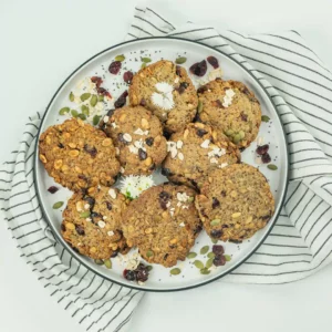 Chia & cranberry breakfast cookie