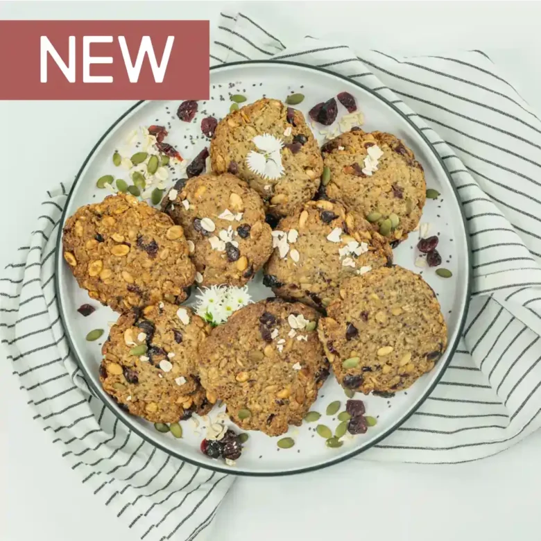 Chia & cranberry breakfast cookie