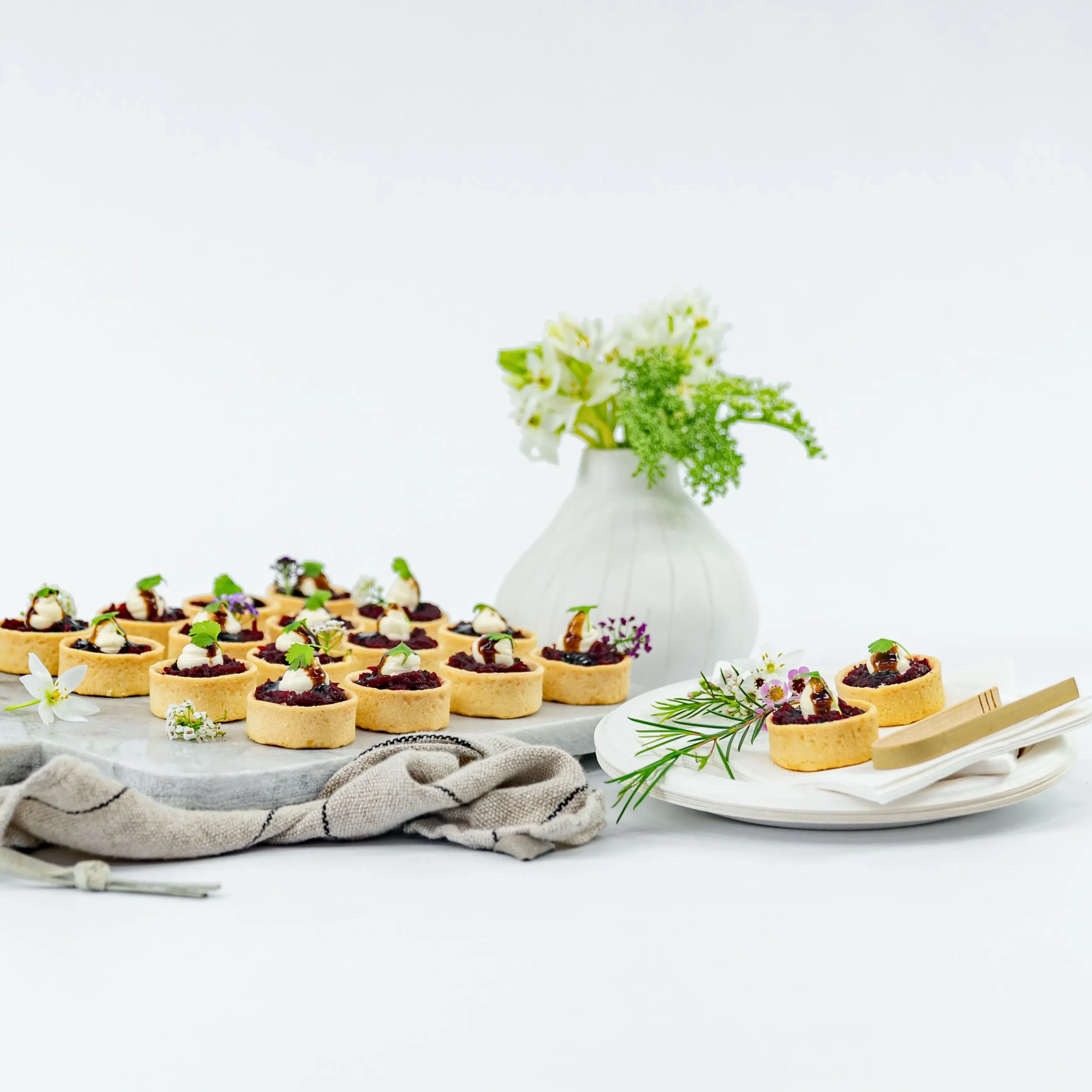 heirloom beetroot tartlet