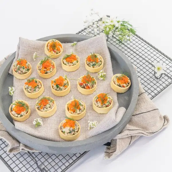 blue swimmer crab tartlet