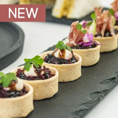 Heirloom beetroot tartlet, goat’s cheese mousse, aged balsamic